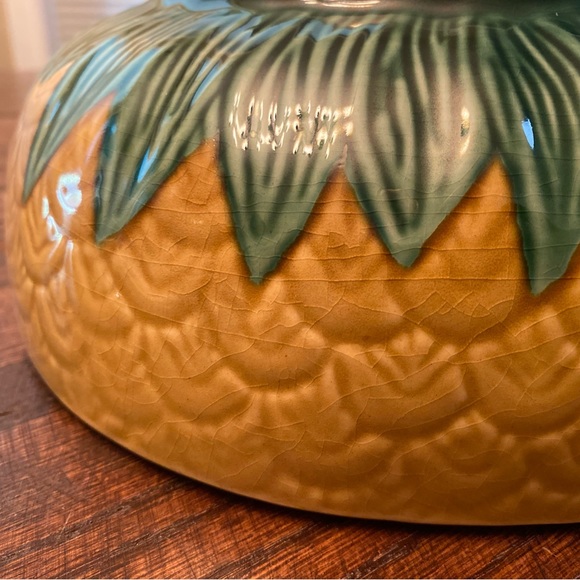 Pineapple Salad Bowl, Large Ceramic Pineapple Bowl, Pineapple Decor - Picture 12 of 15